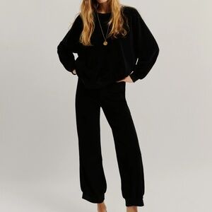 Suzie Kondi Velour Harem Pant and Raglan Top
